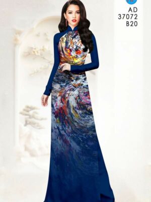 Vải Áo Dài Hoa Văn AD 37072