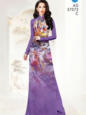 Vải Áo Dài Hoa Văn AD 37072