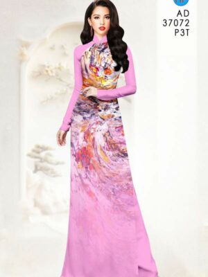 Vải Áo Dài Hoa Văn AD 37072