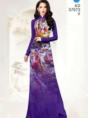 Vải Áo Dài Hoa Văn AD 37072