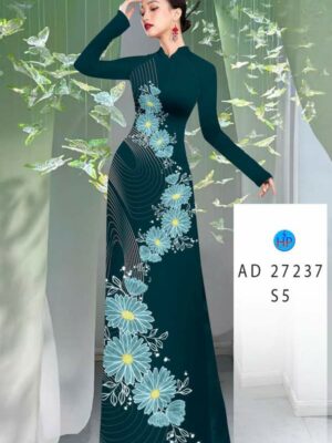 Vải Áo Dài Hoa Cúc AD 27237