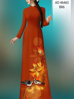 Vải Áo Dài Hoa Sen AD 46465