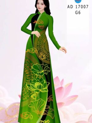 Vải Áo Dài Hoa Sen AD 17007