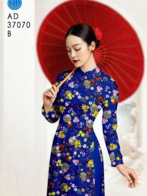 Vải Áo Dài Hoa Mai Đều AD 37070