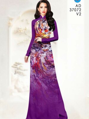 Vải Áo Dài Hoa Văn AD 37072