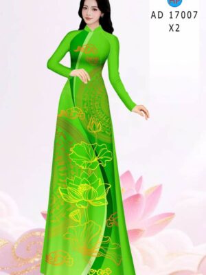Vải Áo Dài Hoa Sen AD 17007