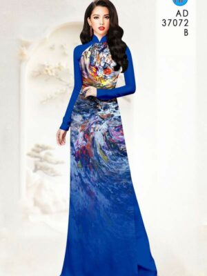 Vải Áo Dài Hoa Văn AD 37072
