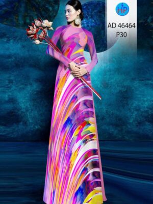 Vải Áo Dài Hoa Văn AD 46464