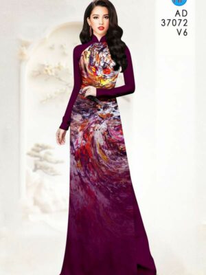 Vải Áo Dài Hoa Văn AD 37072