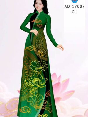 Vải Áo Dài Hoa Sen AD 17007