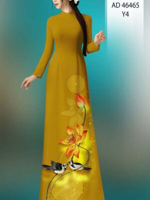 Vải Áo Dài Hoa Sen AD 46465