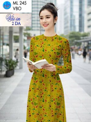 Vải Áo Dài Hoa Văn AD ML245
