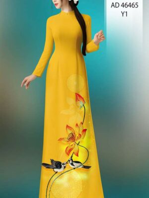 Vải Áo Dài Hoa Sen AD 46465