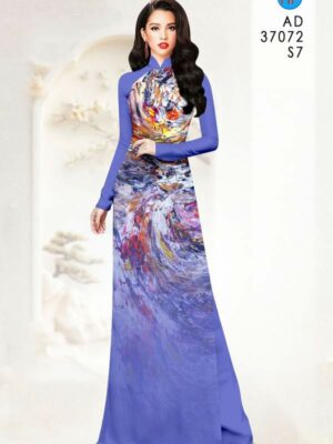 Vải Áo Dài Hoa Văn AD 37072