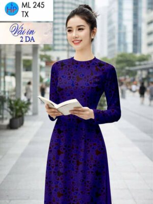 Vải Áo Dài Hoa Văn AD ML245