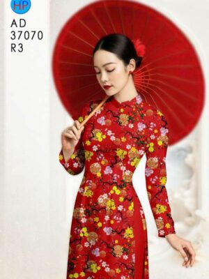 Vải Áo Dài Hoa Mai Đều AD 37070