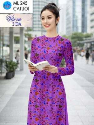 Vải Áo Dài Hoa Văn AD ML245