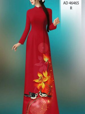 Vải Áo Dài Hoa Sen AD 46465