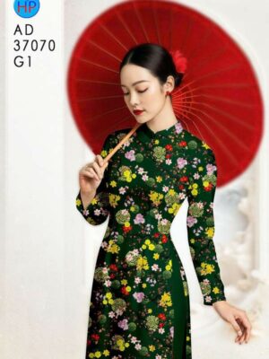 Vải Áo Dài Hoa Mai Đều AD 37070