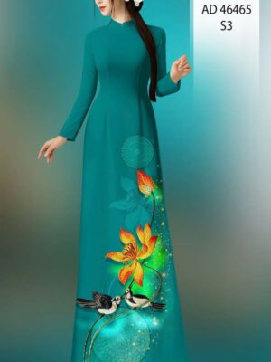 Vải Áo Dài Hoa Sen AD 46465