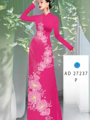 Vải Áo Dài Hoa Cúc AD 27237