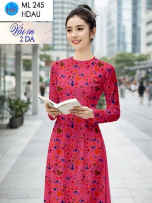 Vải Áo Dài Hoa Văn AD ML245