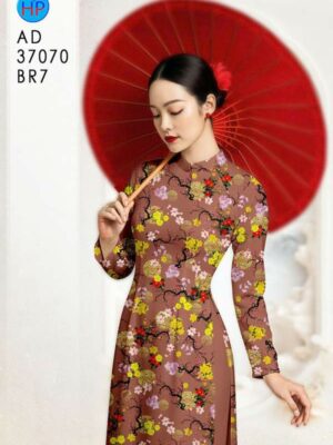 Vải Áo Dài Hoa Mai Đều AD 37070