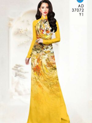 Vải Áo Dài Hoa Văn AD 37072