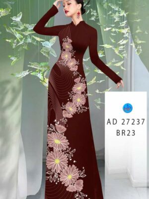 Vải Áo Dài Hoa Cúc AD 27237