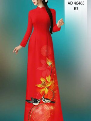 Vải Áo Dài Hoa Sen AD 46465