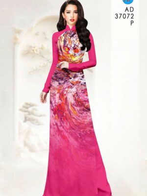Vải Áo Dài Hoa Văn AD 37072