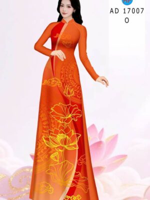 Vải Áo Dài Hoa Sen AD 17007