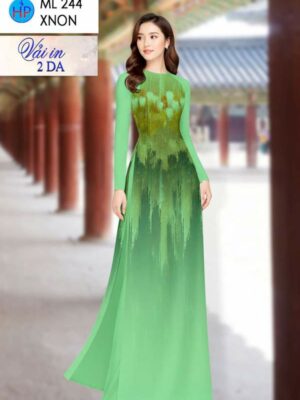 Vải Áo Dài Hoa Văn AD ML244