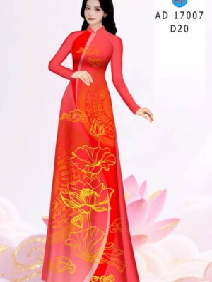 Vải Áo Dài Hoa Sen AD 17007