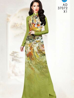 Vải Áo Dài Hoa Văn AD 37072