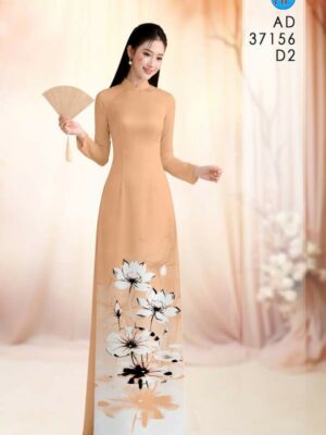 Vải Áo Dài Hoa Sen AD 37156