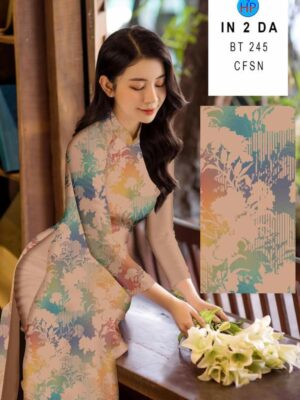 Vải Áo Dài In 4D AD BT245