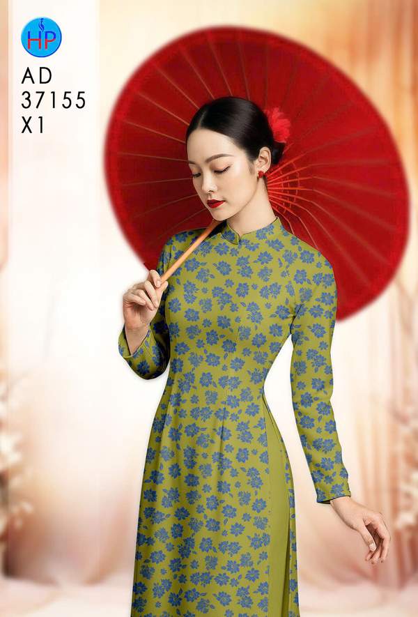 Vải Áo Dài Hoa Đều AD 37155