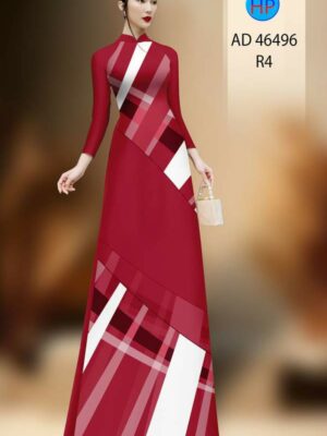 Vải Áo Dài Hoa Văn AD 46496