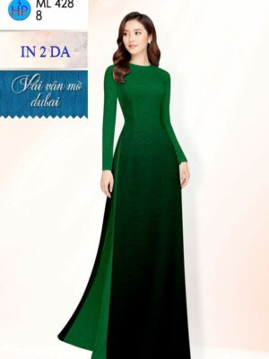 Vải Áo Dài Hoa In 4D AD ML428