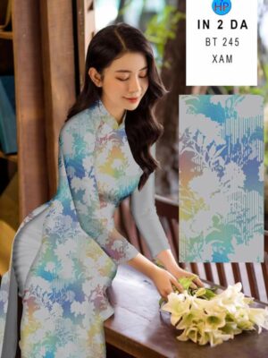 Vải Áo Dài In 4D AD BT245