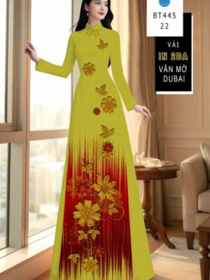 Vải Áo Dài In 4D AD BT445