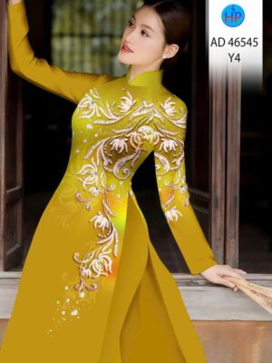 Vải Áo Dài Hoa Văn AD 46545