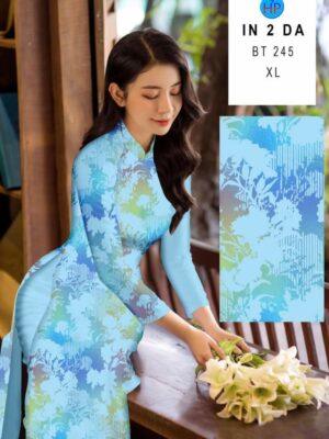 Vải Áo Dài In 4D AD BT245