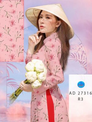 Vải Áo Dài Hoa Đều AD 27316