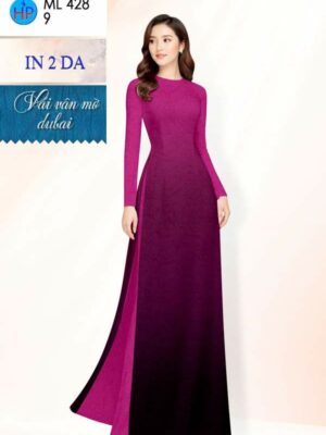 Vải Áo Dài Hoa In 4D AD ML428