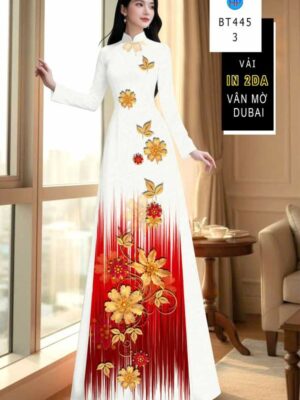 Vải Áo Dài In 4D AD BT445