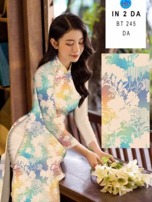 Vải Áo Dài In 4D AD BT245