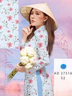 Vải Áo Dài Hoa Đều AD 27316