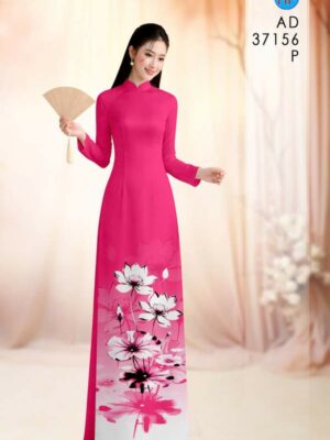 Vải Áo Dài Hoa Sen AD 37156